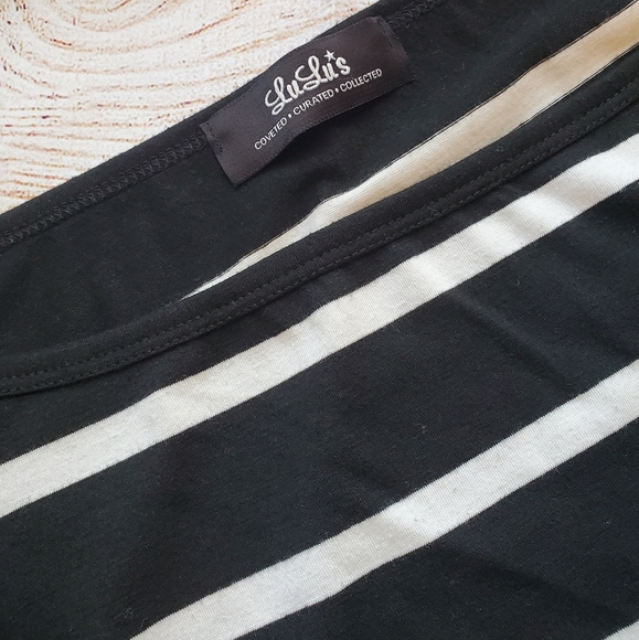 Lulus Black and White Striped Dress - Picture 4 of 6